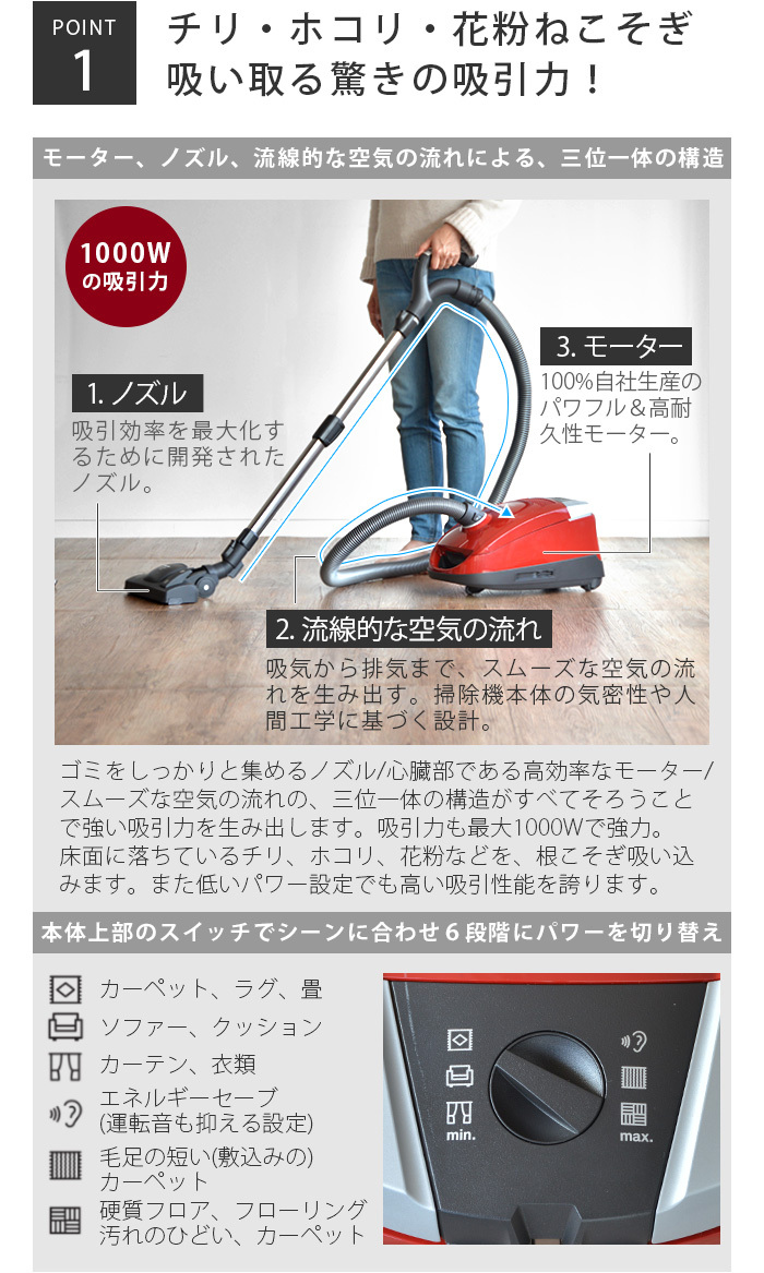 Miele（ミーレ） 正規販売店 掃除機 紙パック式 コンパクト C2