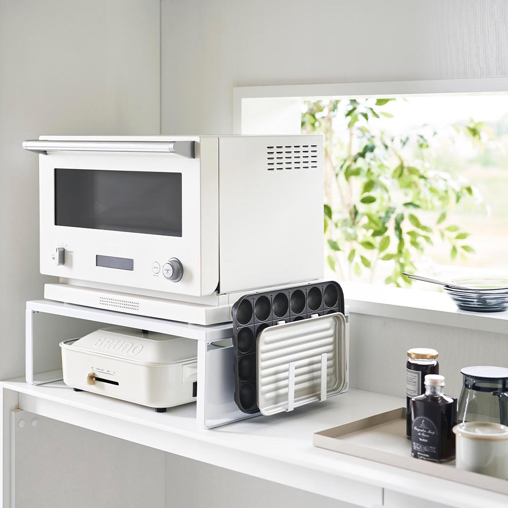 tower タワー 山崎実業 オーブンレンジラック 1442 1443 レンジ下 収納