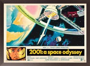 2001年宇宙の旅 映画ポスター 木製アートフレーム付 スタンリー