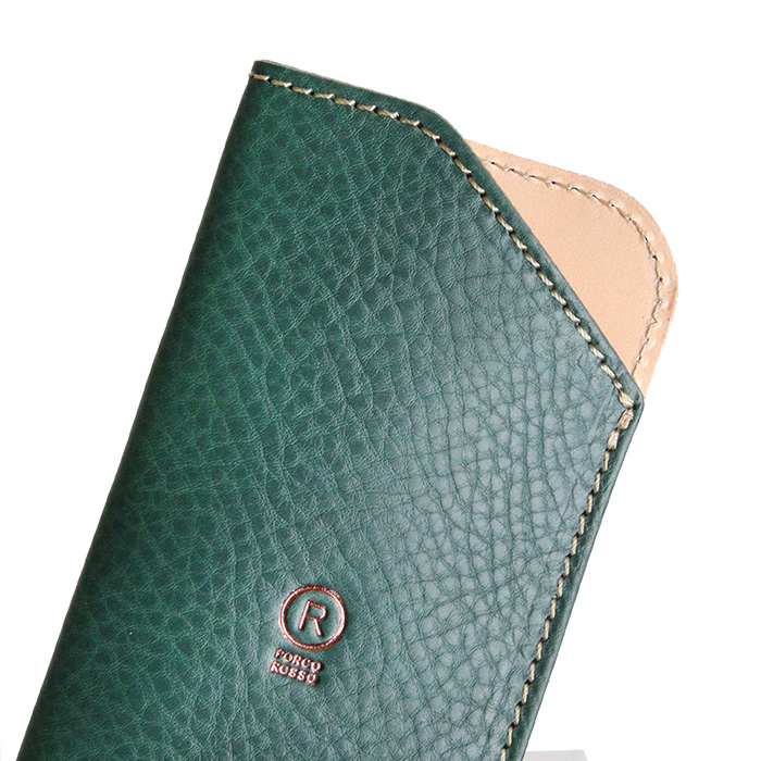 PORCO ROSSO（ポルコロッソ） メガネケース 本革 名入れ ブランド