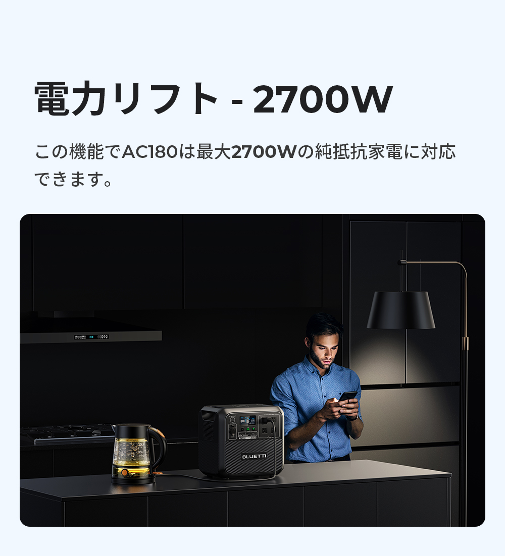 BLUETTI 【大特価！クーポンで60,390円】BLUETTI ポータブル電源 AC180