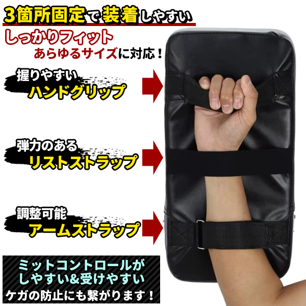 キックミット 2個セット 空手 ボクシング キック パンチング ミット
