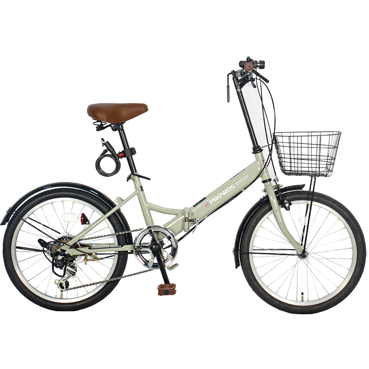 PROVROS（プロブロス） 折りたたみ自転車 20インチ シマノ 6段変速ギア