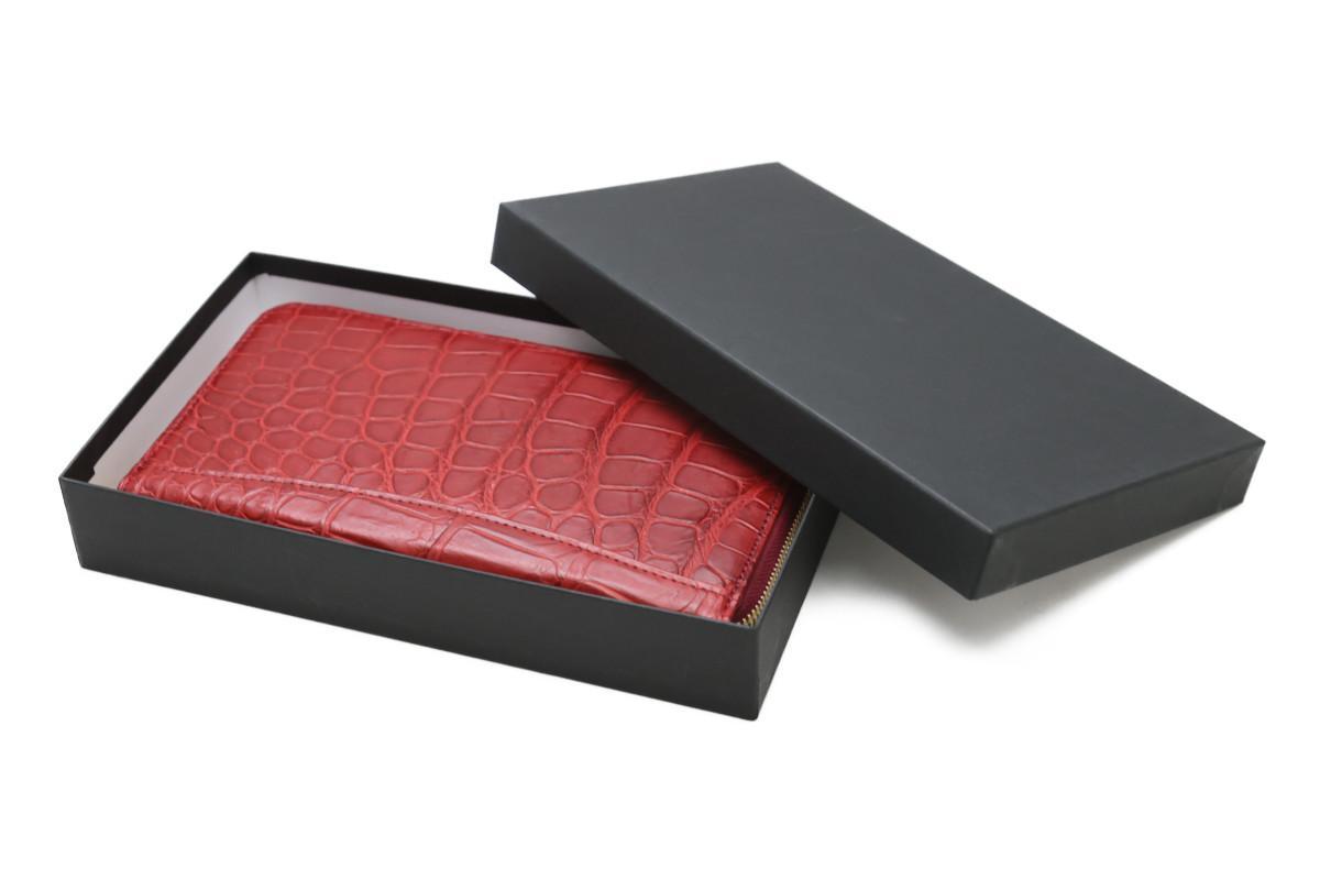 LE'SAC（レザック） クロコダイル ポロサス ラウンドジップ長財布 LE