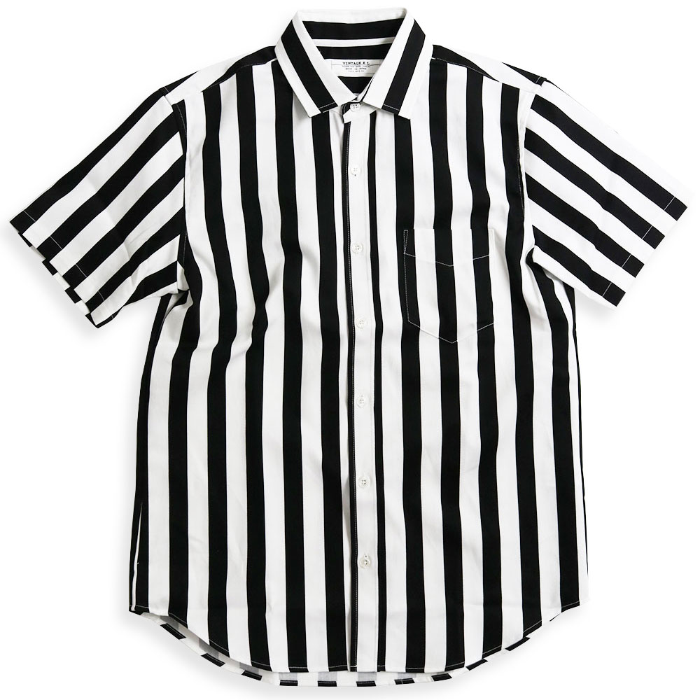 vintage el（ヴィンテージイーエル） 日本製 ブロックストライプ 半袖