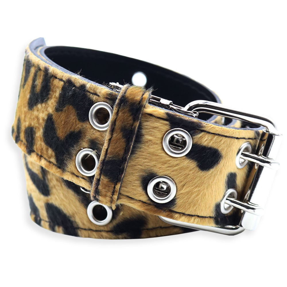 ROCK パンク ヒョウ柄 レオパード柄 アニマル カジュアル ベルト BELT
