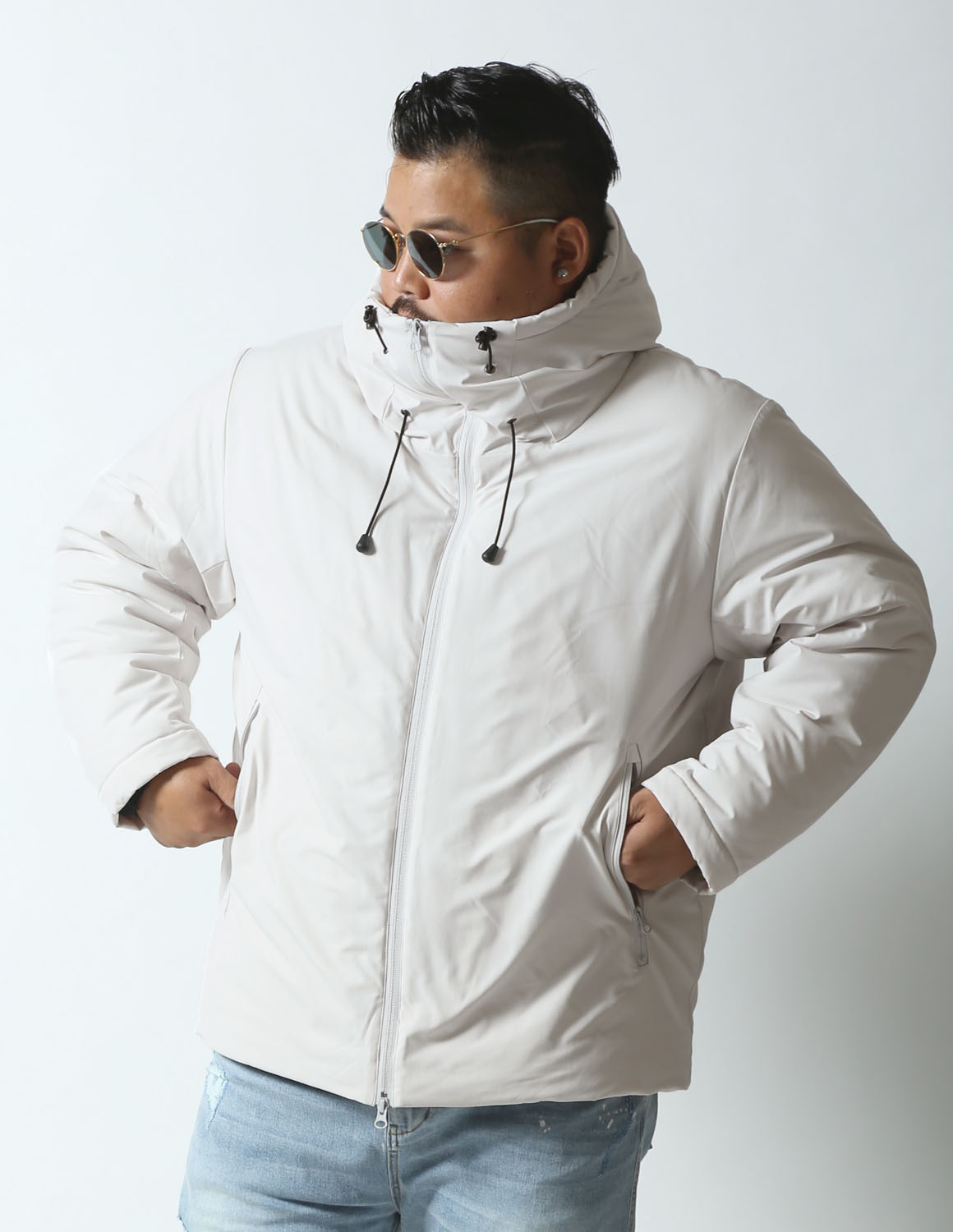 大きいサイズ メンズ アウター 中綿 カジュアル ダウンジャケット