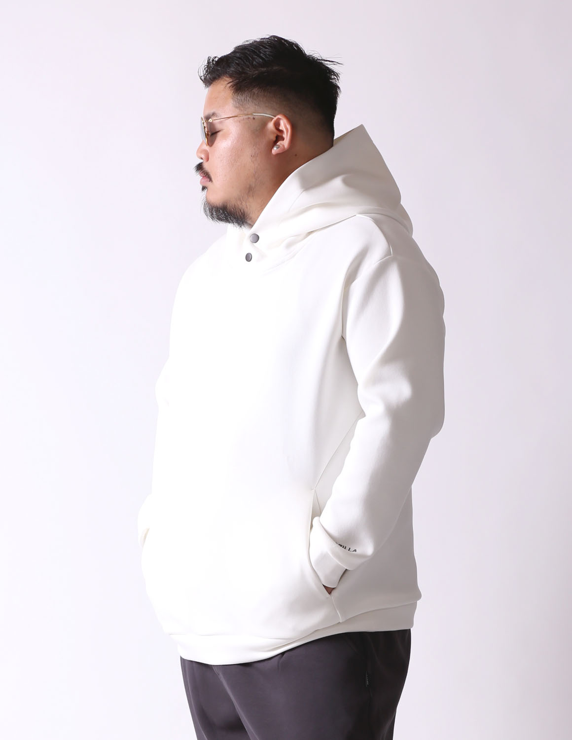 大きいサイズ パーカー メンズ セットアップ ストレッチ プルオーバー