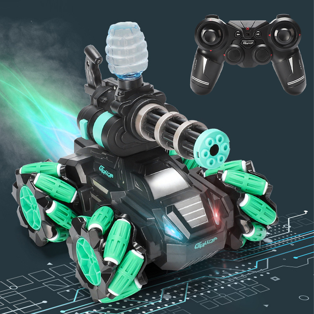 WJ014 ラジコン戦車 ラジコンカー おもちゃ 1:16 バブルマシーン