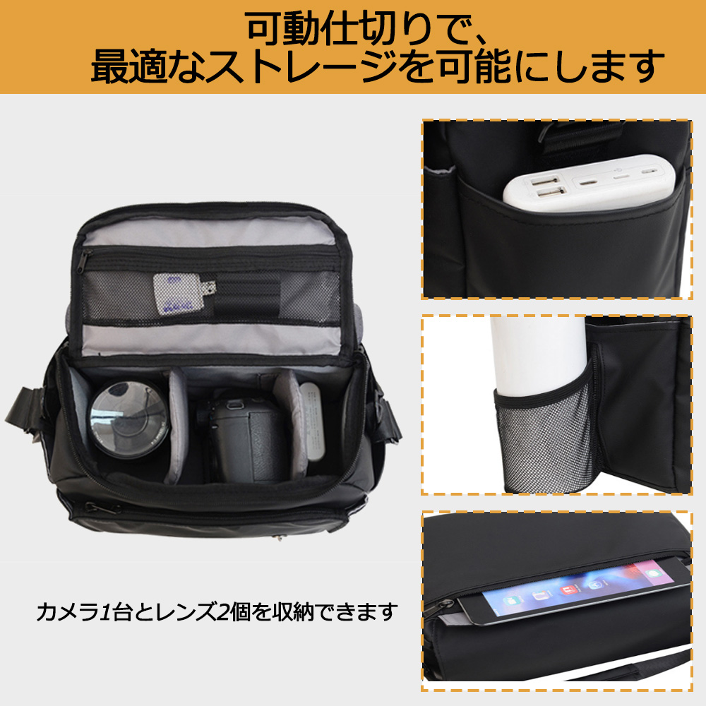 XJ008 カメラバッグ ショルダーバッグ 一眼レフカメラバッグ カメラ