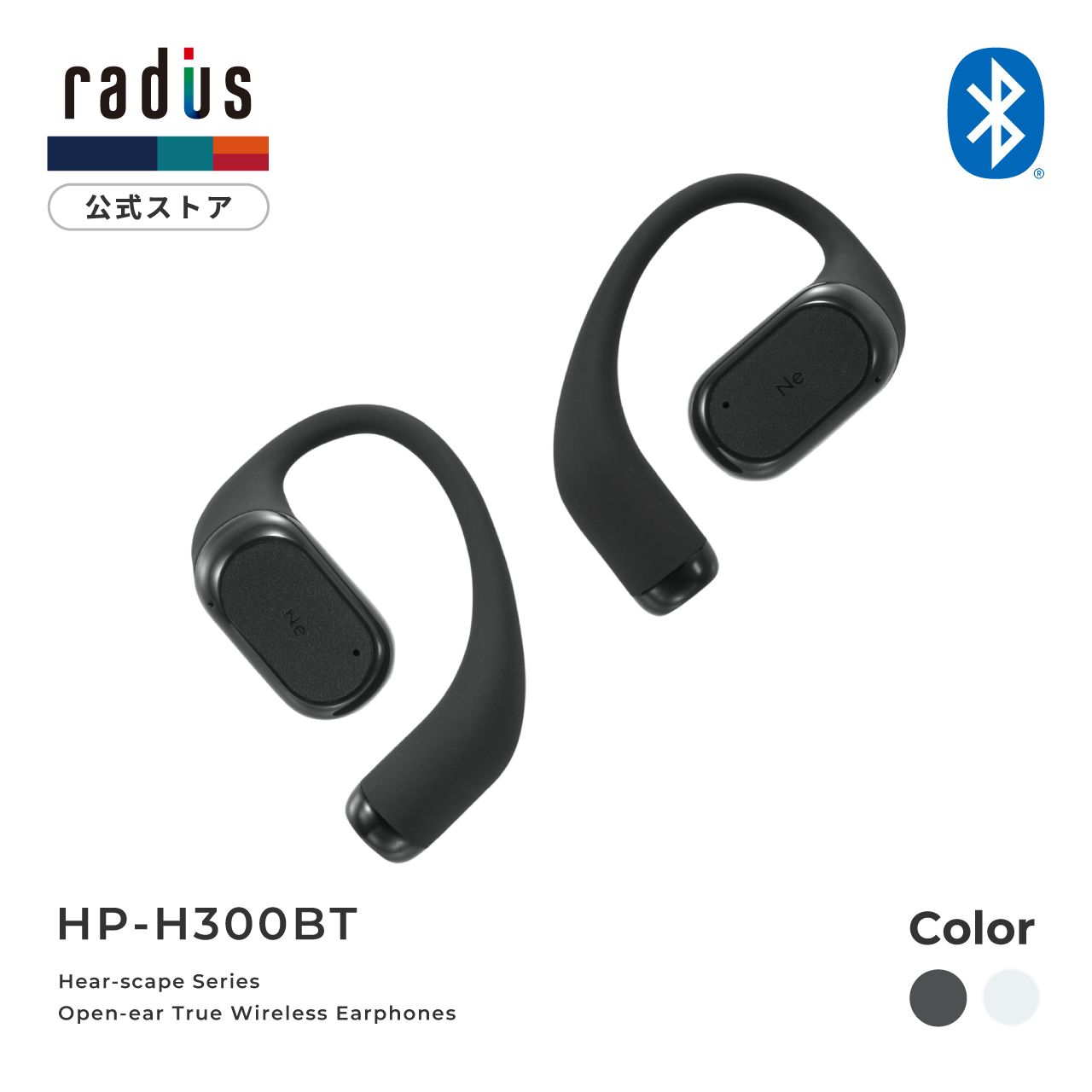 radius（ラディウス） radius HP-H300BT イヤーフック型完全ワイヤレス