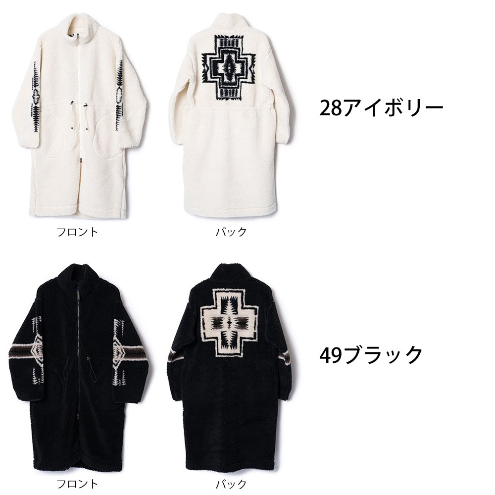 PENDLETON（ペンドルトン） レディース ボアスタンドロングコート 4475