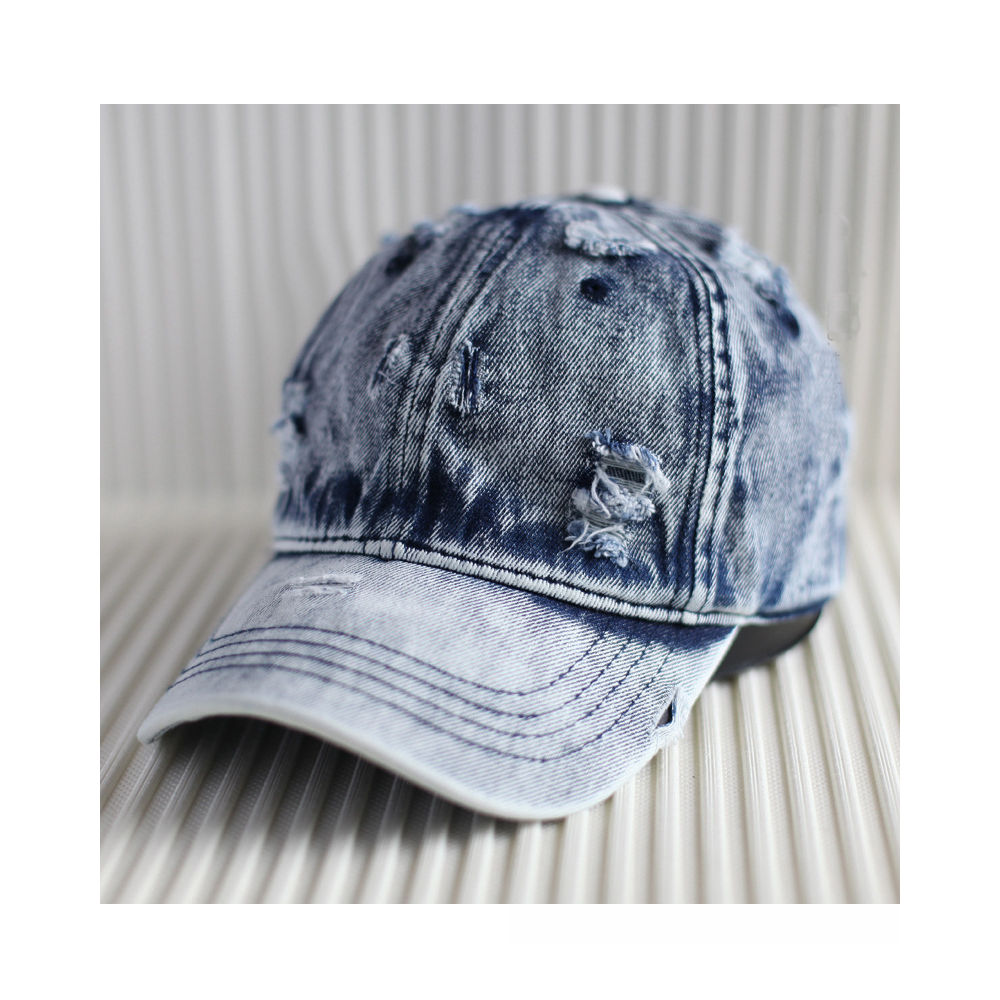 全品送料無料 期間限定 SALE デニムキャップ ダメージ加工 メンズ 色