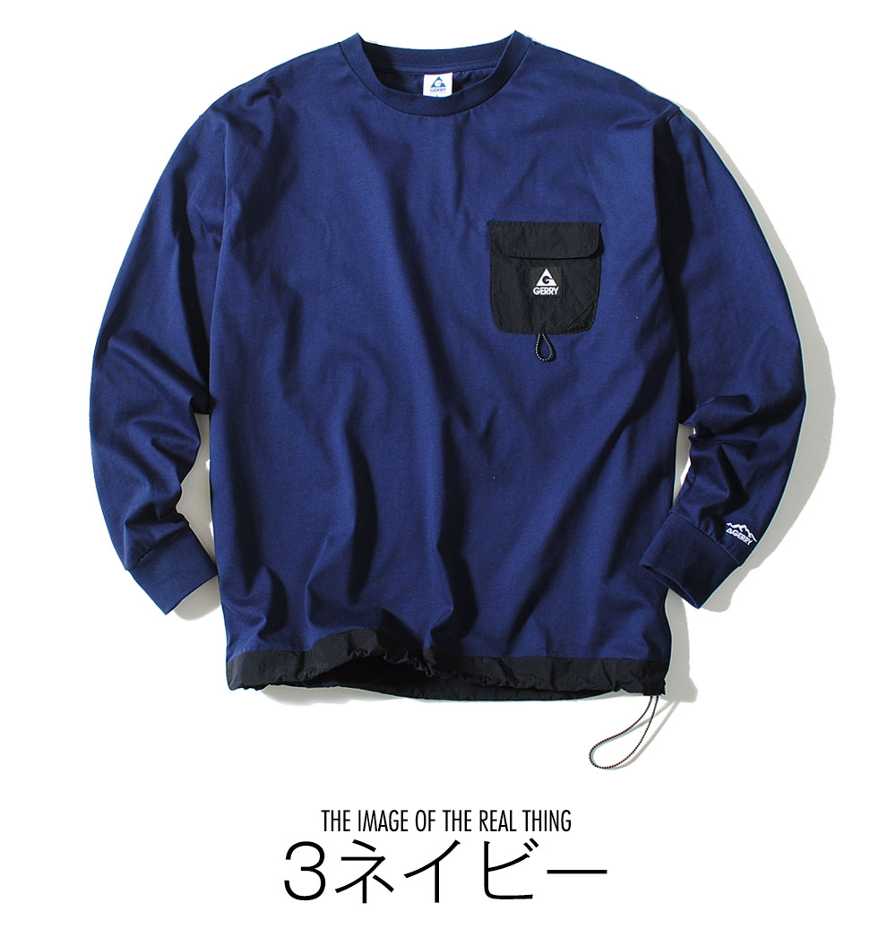 GERRY（ジェリー） ロンT 長袖Tシャツ ブランド ポケT アウトドア