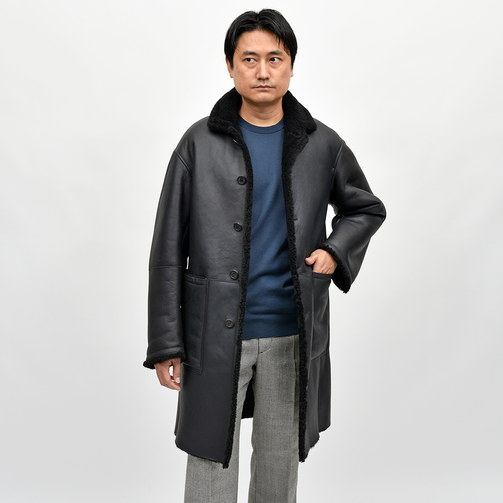 EMMETI（エンメティ）SAXTON ムートン チェスターコート : ring - 通販