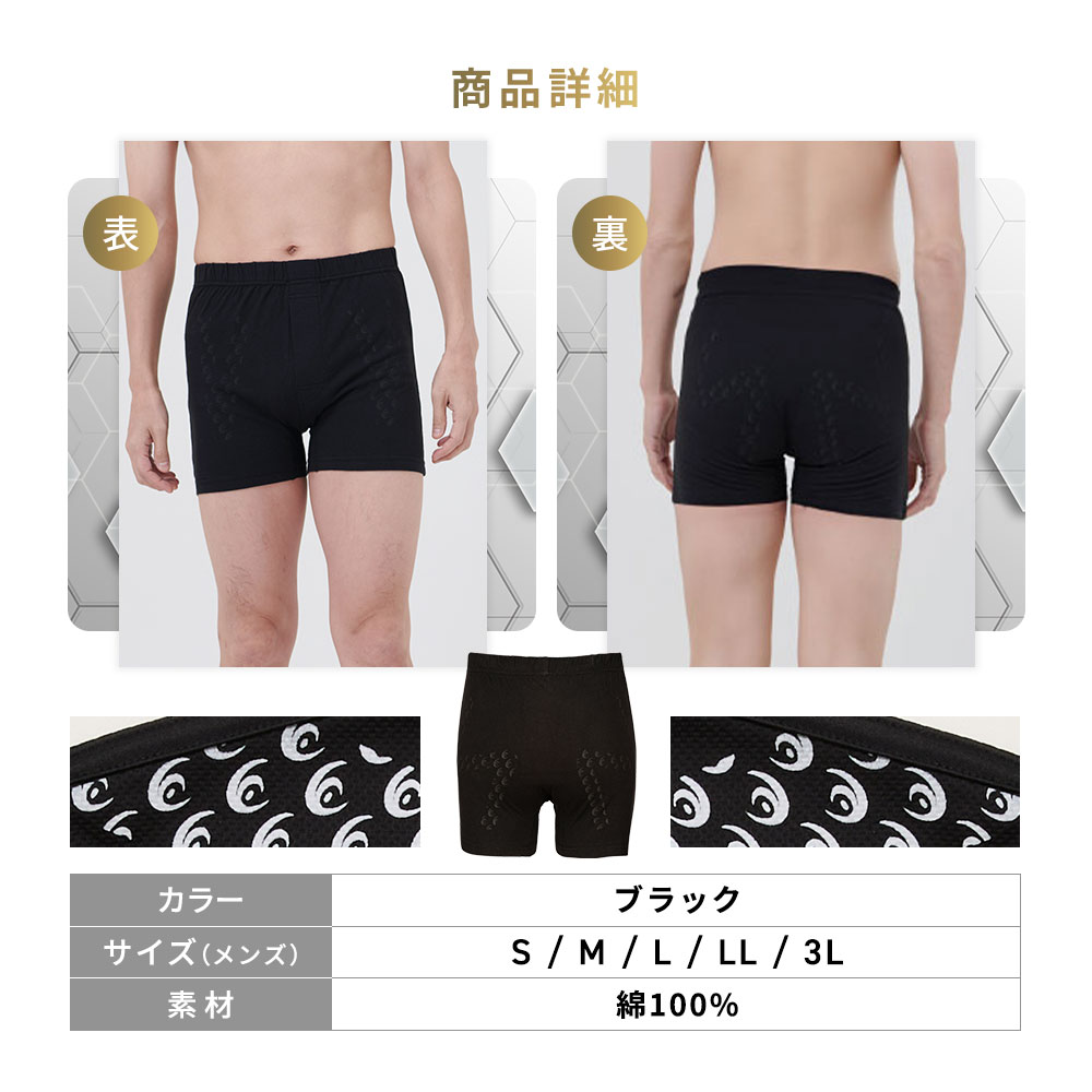 RELIVE（リライブ） パンツ トランクス 綿 前開き 男性用 リカバリー