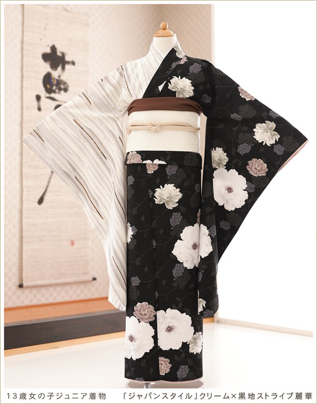 10歳〜13歳 子供振袖レンタル jk0179 女の子 ジュニア着物 十三参り