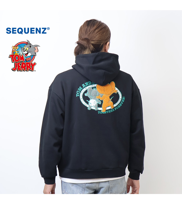 SEQUENZ トムとジェリー ジェリー タフィー サガラ刺繍 スウェット