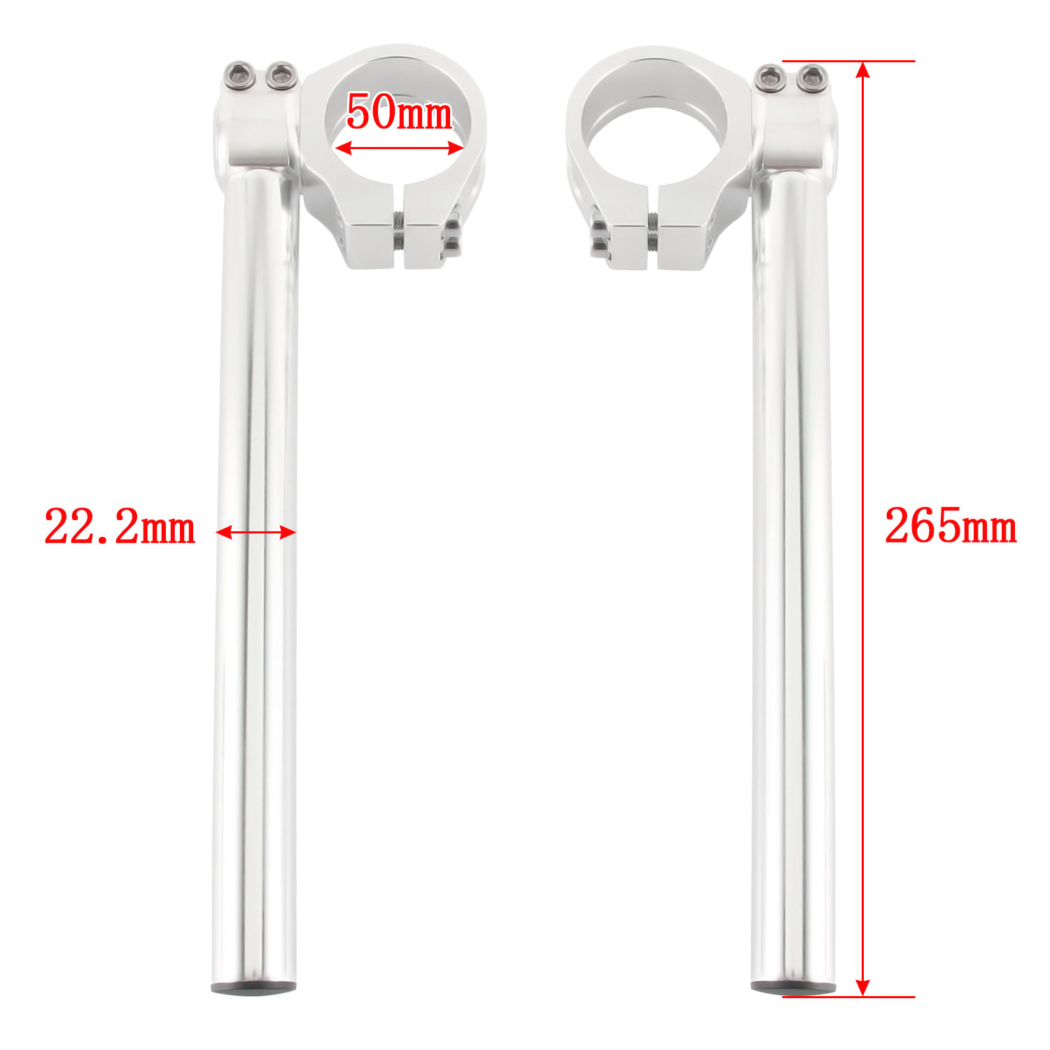 カワサキ（Kawasaki） 角度調整付 セパレートハンドル 50mm 50パイ LOW