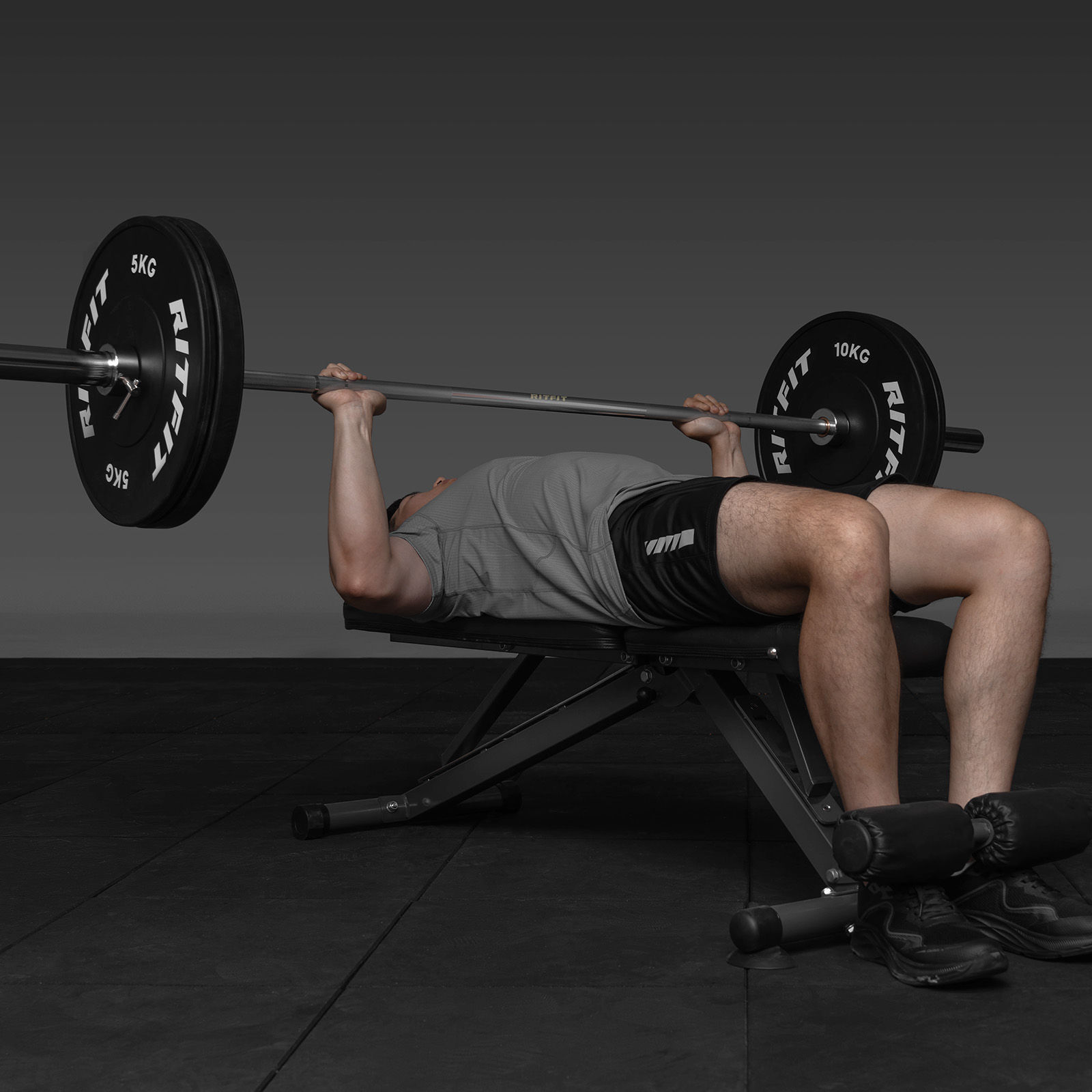 RITFIT RITFIT 180cmオリンピックバーベルセット 本格 ベンチプレス