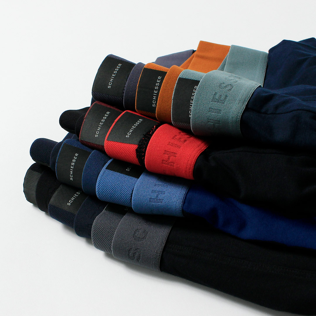 Schiesser（シーサー） ロゴ ボクサーパンツ / メンズ 3枚セット