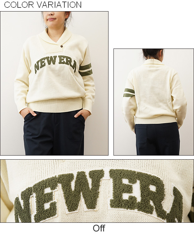 NEW ERA（ニューエラ） ショールカラー ニット セーター レディース
