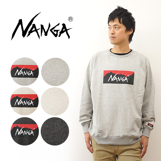 NANGA（ナンガ） トレーナー エコ ハイブリッド ボックス ロゴ