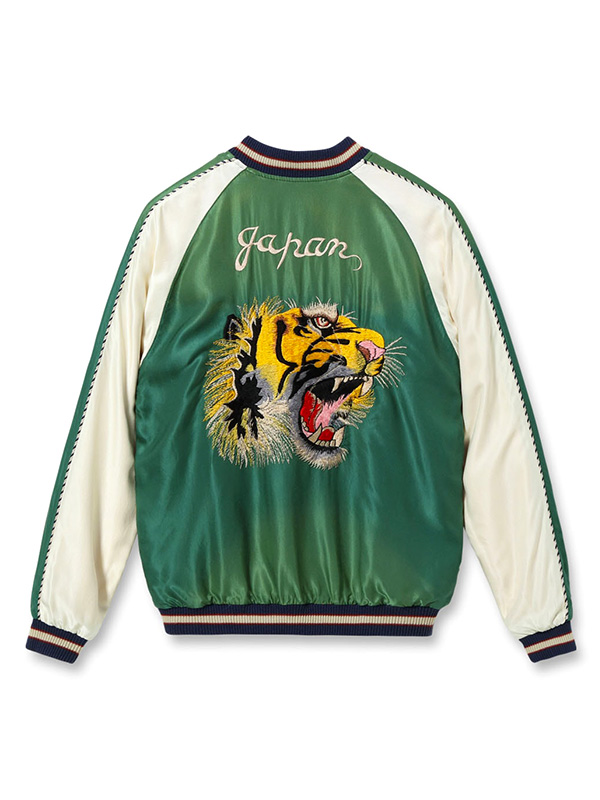 TAILOR TOYO テーラー東洋 スカジャン メンズ TIGER HEAD × JAPAN MAP