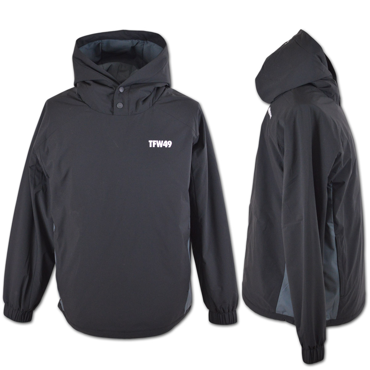 TFW49 プルオーバー ゴルフウェア メンズ パーカー 防寒 秋冬用 黒 M L