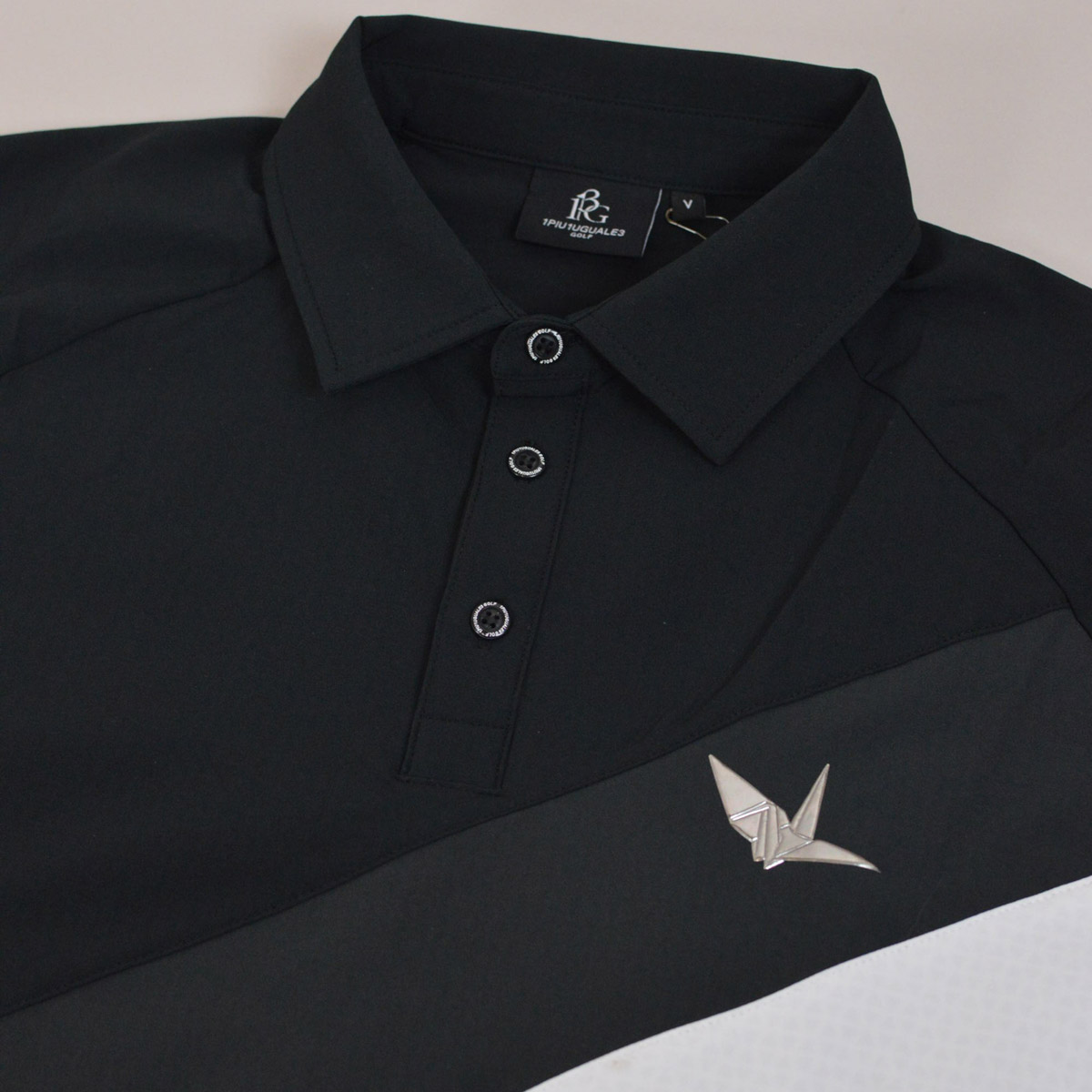 1PIU1UGUALE3 GOLF 長袖ポロシャツ M L ウノピゥウノウグァーレトレ