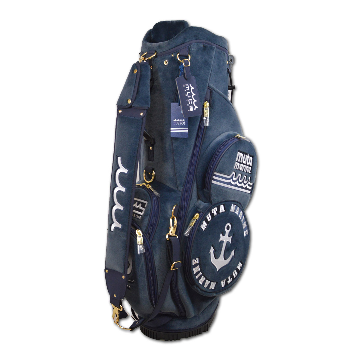 muta（ムータ） キャディバッグ スタンド式 メンズ クリア 黒 紺