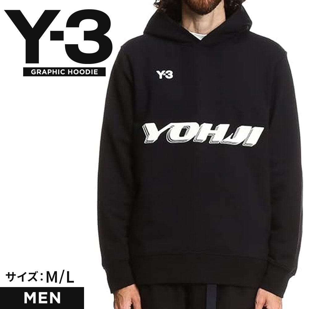 Y-3 ワイスリー y-3 パーカー HT4732 グラフィック メンズ 黒 ブラック