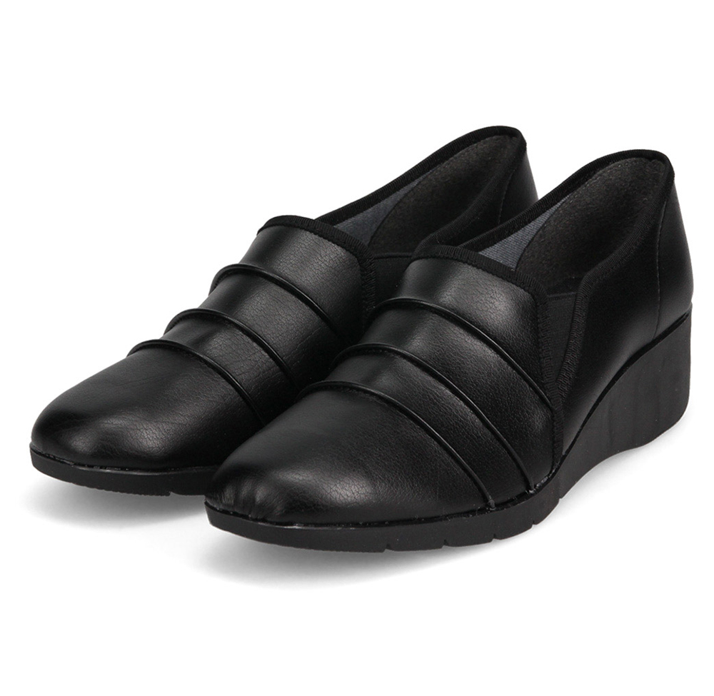 コンフォートシューズ レディース 幅広 軽量 シューズ スリッポン