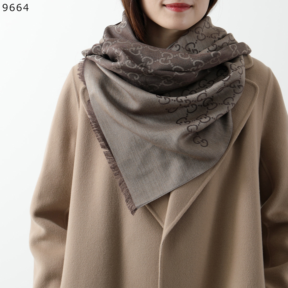 GUCCI（グッチ） ストール 165904 3G646 レディース スカーフ シルク混