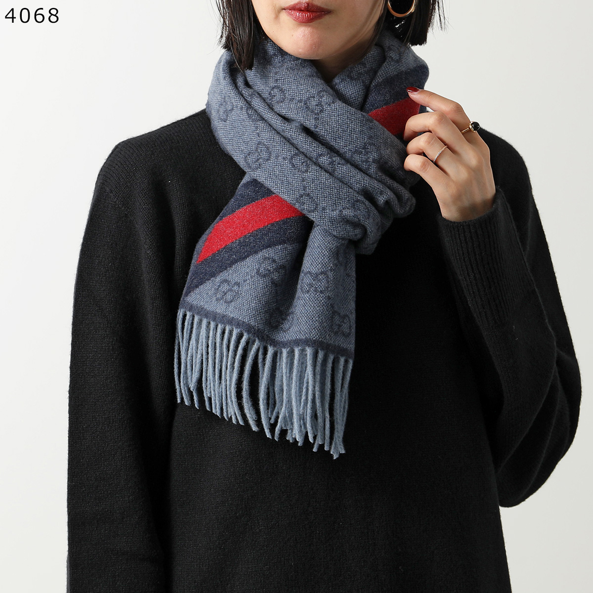 GUCCI（グッチ） マフラー 570603 3G200 3GB18 レディース GGロゴ