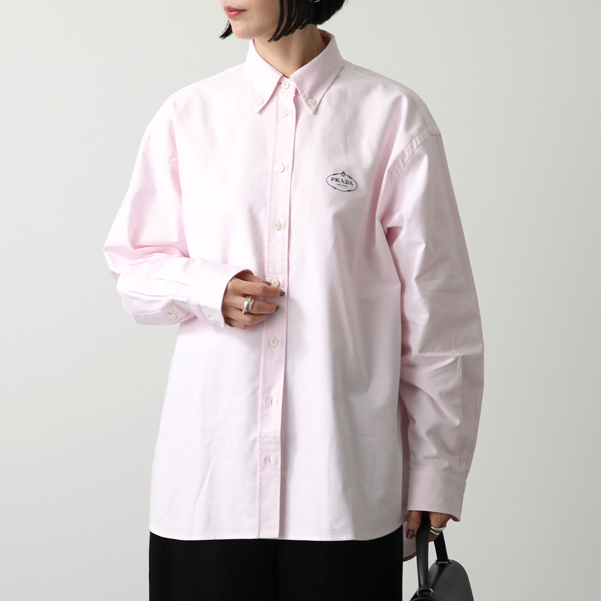 PRADA（プラダ） シャツ P497GR 14JW レディース ブラウス 長袖 エン