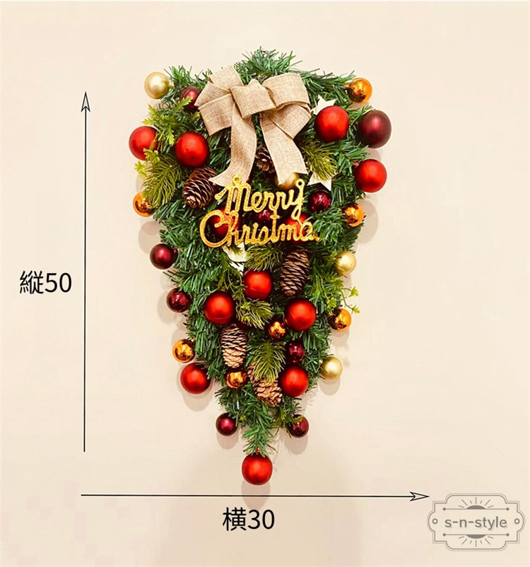 クリスマスリース クリスマス スワッグ 飾り 大きい オーナメント