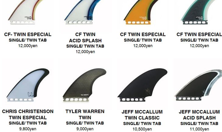 CAPTAIN FIN（キャプテンフィン） フィン JOSH HALL TWIN KEEL 5.58