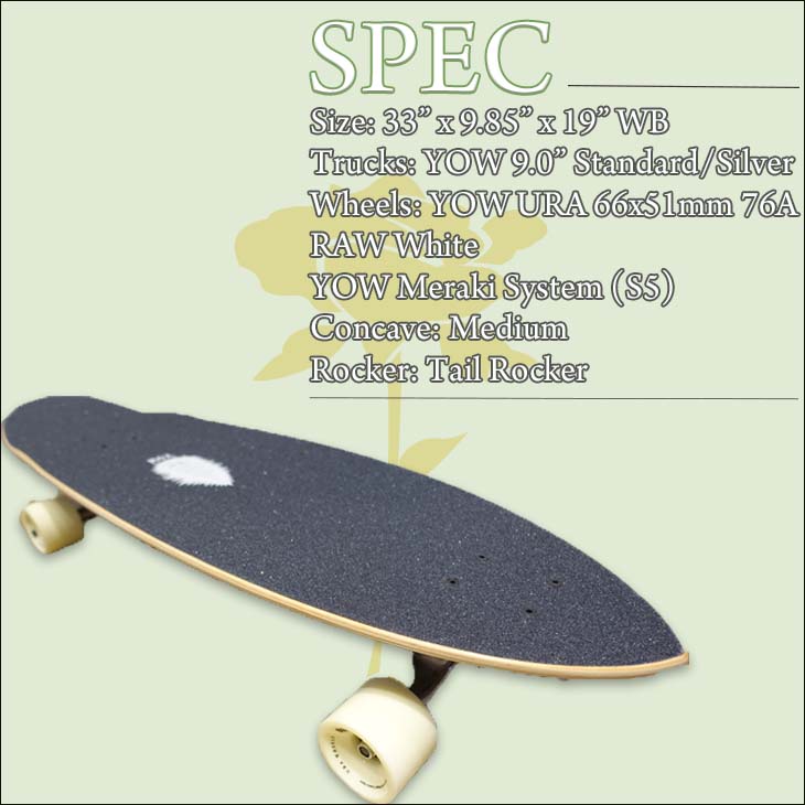 YOW（ヤウ） YOW SURF SKATE スケートボード J-Bay 33” サーフスケート