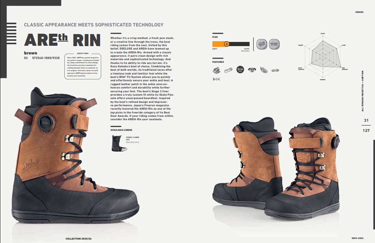 25/26 スノーブーツ DEELUXE ディーラックス アレース リン エス3