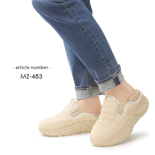 moz（モズ） スリッポン レディース モックシューズ サボサンダル