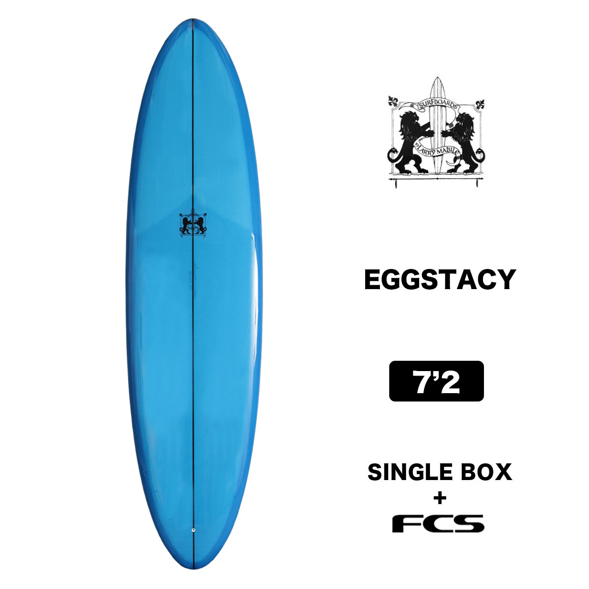 ラリーメイビル サーフボード エッグステイシー 7.2 サーフィン ミッド