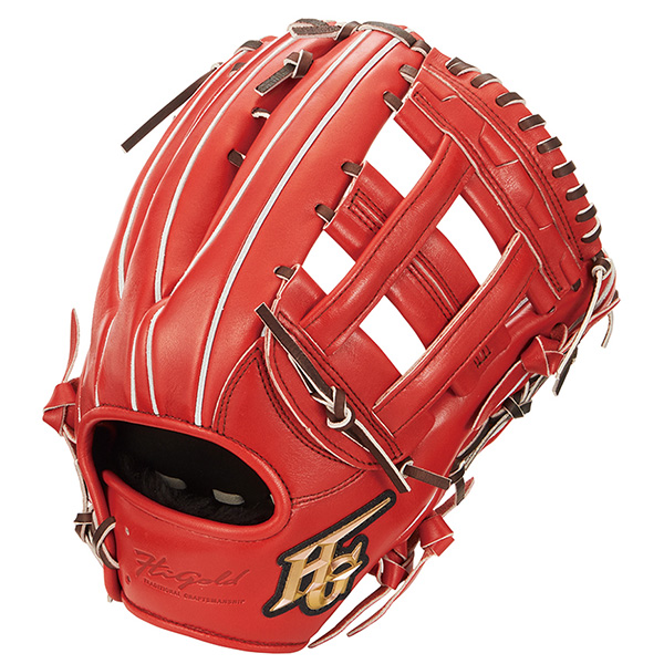 己極 野球 ハイゴールド 軟式グローブ グラブ SRバーニングオレンジ