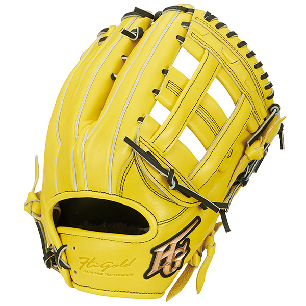 己極 野球 ハイゴールド 軟式グローブ グラブ SRレモンイエロー 外野
