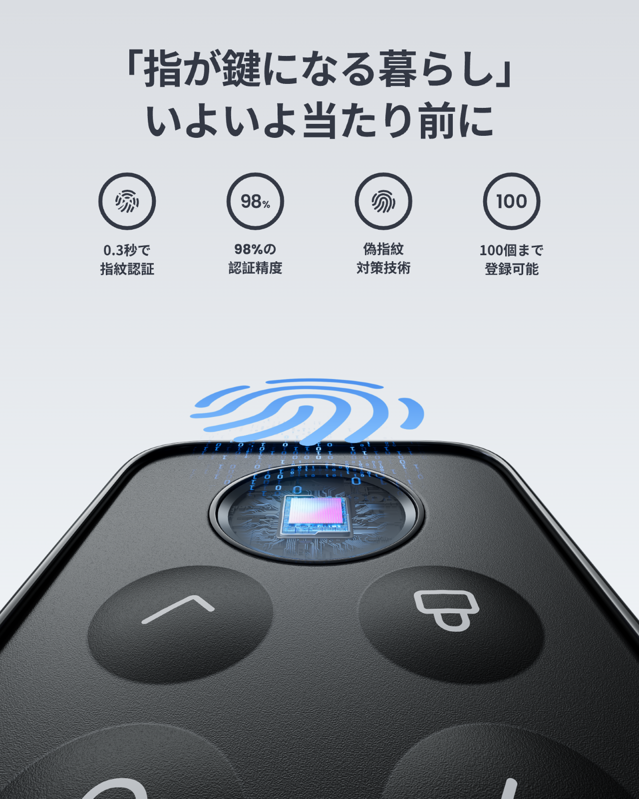 SwitchBot（スイッチボット） ロックPro 指紋認証パッド 充電式