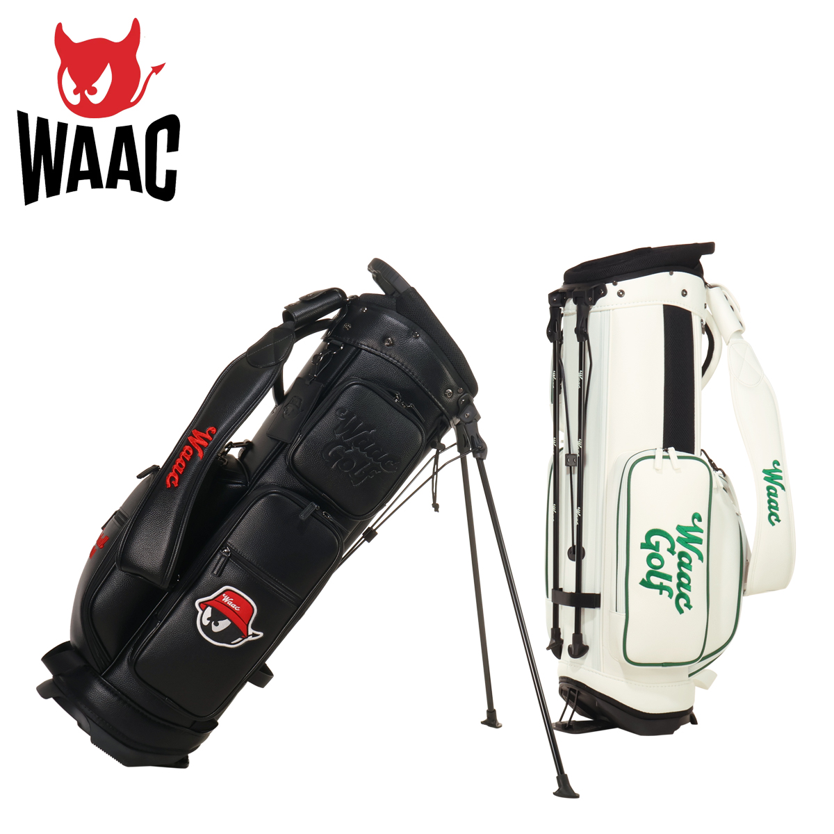 WAAC ワック ゴルフ キャディバッグ スタンド型 5分割 9型 46インチ