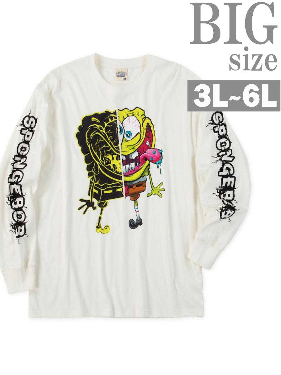 スポンジボブ Tシャツ 長袖（メンズファッション） | ファッション の