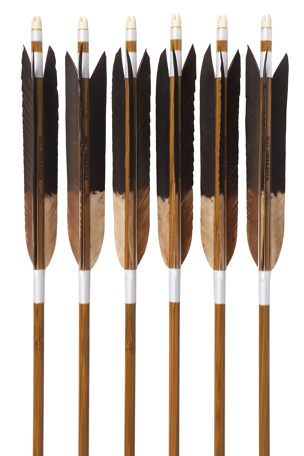 MIZUNO（ミズノ） Mizuno WENEW80BC 黒手羽 染抜元白 2種類 6本組