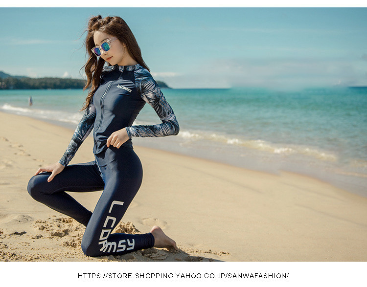 4点セット ウェットスーツ レディース 水着 女性 スプリング 日焼け