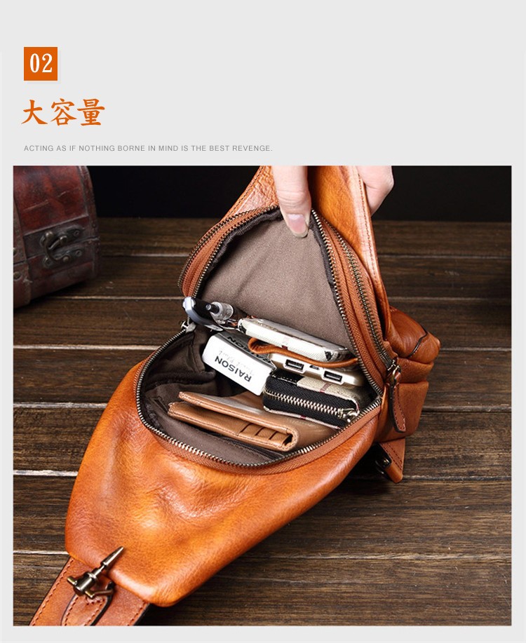 ボディバッグ メンズ 本革 2way 縦型 斜め掛け ショルダーバッグ